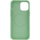 Чохол Silicone case (AAA) full with Magsafe and Animation для Apple iPhone 12 Pro Max (6.7") Зеленый / Pistachio - изображение 3