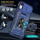 Ударостійкий чохол Camshield Army Ring для Apple iPhone XR (6.1") Синій / Navy - изображение 3