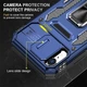 Ударостійкий чохол Camshield Army Ring для Apple iPhone XR (6.1") Синій / Navy - изображение 4