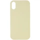 Чохол Silicone Case Full Protective (AA) NO LOGO для Apple iPhone X / XS (5.8") Жовтий / Mellow Yellow - изображение 1
