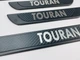 Накладки на пороги Volkswagen Touran 2003-2024 (черный хром-карбон) TAN24 - изображение 3
