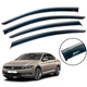 Дефлекторы окон (ветровики) для Volkswagen Passat B8 2015+ Sedan с нерж. хром полоской накладные (Defl) - изображение 1