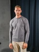 Мужской трикотажный лонгслив с планкой на пуговицах Teamv Long Casual Серый L - изображение 1