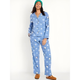 Піжама фланель (сорочка + штани) Old Navy Matching Flannel Set S Блакитний (142311) - изображение 1