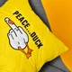 Подушка IDEIA "PEACE... DUCK" 40х40 см декоративна, Жовтий 000036091 - зображення 3
