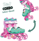 Роликові ковзани Neon Combo, розмір 30-33, квіти (NC48F4) - изображение 1