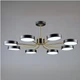 Потолочная LED люстра 96W Sirius B N6371/8 BK+COP на 8 плафонов из акрила 3000–6500К черная с медными элементами - изображение 2