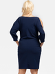 Sukienka tunika damska Plus Size Karko U766 50-52 Granatowa (5903676043317) - obraz 2