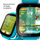 Детские GPS часы JETIX DF100 Pro Kids с виброзвонком, 4G видеозвонком и фонариком (Blue) - изображение 6