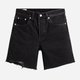 Шорти джинсові жіночі Levi's 501 Mid Thigh Short 85833-0016 28 Чорні (5400970000447) - зображення 7