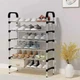 Полиця для взуття 6 секцій New shoe rack 56 х 28 х 113 см складна металева містка підставка під взуття - зображення 5