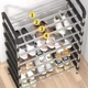 Полиця для взуття 6 секцій New shoe rack 56 х 28 х 113 см складна металева містка підставка під взуття - зображення 9