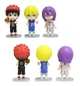 Набор фигурок Чиби Баскетбол фигурки аниме Kuroko no Basuke Куроко, Кагами, Аомине, Акаши, Кисе, Мурасакибара детские игрушки 6 шт./компл. 10 см - изображение 4