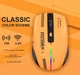 Бездротова комп'ютерна ігрова миша Wireless Mous LT-T19 USB 2,4G на акумуляторі чорно-помаранчева - зображення 4