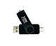 Флеш-накопитель XON FlashDrive DuoConnect 256GB (USB 3.0 + USB Type-C) Черный (FX3DR256PB 7553) - изображение 1