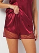 Пижама (майка + шорты) женская Trendyol THMSS22PT0632 38 Burgundy (8683048548332) - изображение 7