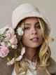 Панама No Brand тепла Teddy Bear букле з каракуля молочна - зображення 5