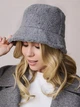 Панама No Brand тепла Teddy Bear букле з каракуля сіра - зображення 3