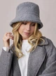 Панама No Brand тепла Teddy Bear букле з каракуля сіра - зображення 5