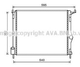 RTA2476 AVA Радіатор охолодження (без кондиціонера) LOGAN 1.4/1.6 08- Ava (RTA2476) - изображение 1