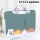 Водонепроникна сумка / портфель для ноутбука 13-13.3 дюймів Cartoon Cats чохол для ПК з ремінцем через плече, різнокольоровий "G" (92641959) - зображення 1