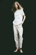 Брюки H&M 1141525П 36 світло-бежевий - зображення 1