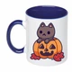 Чашка с печатью "Helloween Cat" (цвет кобальт) (20913) - изображение 1