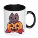 Чашка с печатью "Helloween Cat" (цвет чёрный) (20912) - изображение 2