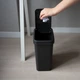 Ведро для мусора MVM с крышкой BIN-04 10 л Антрацит (BIN-04 10L ANTHRACITE) - изображение 3