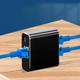 Сетевой разветвитель коммутатор на 2 порта RJ45 - 1 Гбит/с Портативный Черный - изображение 6