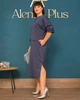 Плаття Alenka Plus 14528-1, 56, темно-синій - изображение 4