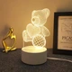 3D світильник нічник Sleep Lamp Teddy Bear - изображение 1