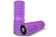 Масажний ролик EasyFit Grid Roller 33 см v.1.2 із заглушками з обох сторін (фіолетовий) - зображення 3