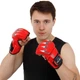 Перчатки для смешанных единоборств MMA PU Zelart BO-3207 (р-р L, цвет красный) - изображение 3