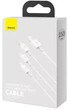 Кабель Baseus Superior Series Fast Charging 3-in-1 Cable USB to MicroUSB+Lightning+Type-C 3.5A 0.5m P10320105221-01 White - зображення 6
