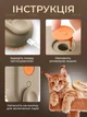 Паровая щетка расческа с ручкой для вычесывания шерсти котов 3 в 1 Steamy Cat Brush Бежевая - изображение 5