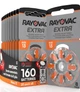 Батарейка Rayovac Extra ZA13, 160 штук, для слуховых аппаратов - изображение 1