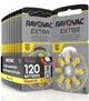 Батарейка Rayovac Extra ZA10 (PR70) -120 штук, для слуховых аппаратов - изображение 1