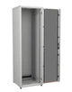 Шафа ZPAS 19", 42U, SZB IT, передні скляні двері, 600x1000 мм, максимально 1500кг, сіра - зображення 3