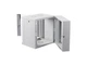 Шафа ZPAS 19", 18U, Z-CUBE, змінні бічні стінки, скляні двері, 600x600 мм, максимально 60 кг, сіра - зображення 2
