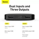 Портативная батарея Павербанк Baseus Bipow 10000 mAh 15W Digital Display (PPBD050001) Черный - изображение 9