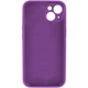 Защитный чехол-накладка Silicone Full Case AA Camera Protect for Apple iPhone 15 Purple (FullAAi15-19) - изображение 2