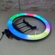 Профессиональная кольцевая RGB LED лампа Soft Ring Light MJ18 для селфи 45см с держателем на 3 телефона -SML-3. - изображение 9