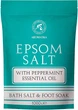 Соль английская для ванн с эфирным маслом мяты перечной - Aromatika Epsom Salt With Pepper Mint Essential Oil Bath Salt & Foot Soak 1000g (1342972-31158637) - изображение 1
