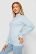 Свитер женский шерстяной, цвет светло-голубой, 244R0390, L-XL - изображение 3