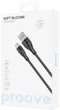 Кабель Proove Soft Silicone Type-C 2.4 A 1 м Black (492030001) - изображение 5