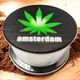 Гриндер для измельчения табака Grinder Amsterdam Silver Black Green - изображение 2