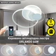 Керована світлодіодна СМАРТ люстра ESLLSE ORLANDO 66W 3R SMART 555x456x58мм Біла - зображення 1