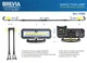 Профессиональный инспекционный LED-фонарь Brevia 2x10W COB 2x1000lm 2x4000mAh Power Bank type-C STM00891 - изображение 5