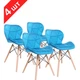 Комплект стульев GT Racer X-D27 Velvet Blue (4 шт) - изображение 1